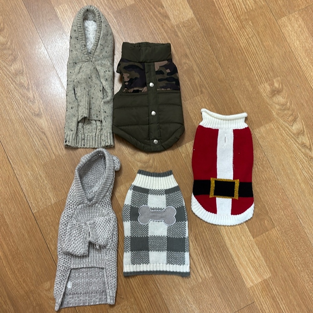 Fall and Winter Holiday Dog sweaters